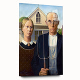 Modern Wall Art: Grant Wood's American Gothic – Iconic Rural Portrait