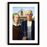 Modern Wall Art: Grant Wood's American Gothic – Iconic Rural Portrait