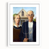 Modern Wall Art: Grant Wood's American Gothic – Iconic Rural Portrait
