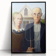 Modern Wall Art: Grant Wood's American Gothic – Iconic Rural Portrait