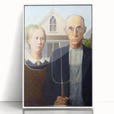 Modern Wall Art: Grant Wood's American Gothic – Iconic Rural Portrait