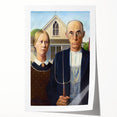 Modern Wall Art: Grant Wood's American Gothic – Iconic Rural Portrait
