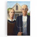 Modern Wall Art: Grant Wood's American Gothic – Iconic Rural Portrait