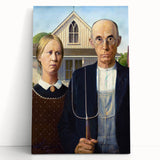 Modern Wall Art: Grant Wood's American Gothic – Iconic Rural Portrait
