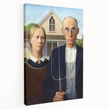 Modern Wall Art: Grant Wood's American Gothic – Iconic Rural Portrait