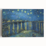Starry Night Over the Rhône Wall Art - Van Gogh's Impressionist Masterpiece