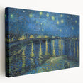 Starry Night Over the Rhône Wall Art - Van Gogh's Impressionist Masterpiece
