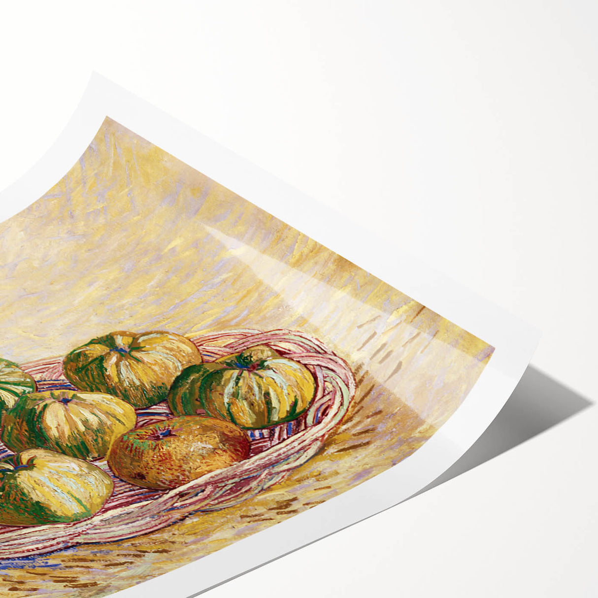 Impressionist Still Life Wall Art - Basket of Apples by Van Gogh