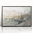 Modern Wall Art – Tugboat at Pont Neuf, Paris Scene