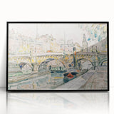 Modern Wall Art – Tugboat at Pont Neuf, Paris Scene