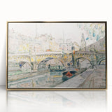 Modern Wall Art – Tugboat at Pont Neuf, Paris Scene