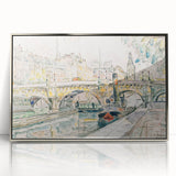 Modern Wall Art – Tugboat at Pont Neuf, Paris Scene