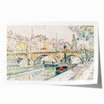 Modern Wall Art – Tugboat at Pont Neuf, Paris Scene
