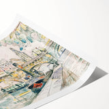 Modern Wall Art – Tugboat at Pont Neuf, Paris Scene