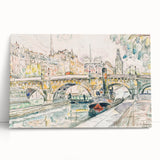Modern Wall Art – Tugboat at Pont Neuf, Paris Scene
