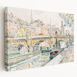 Modern Wall Art – Tugboat at Pont Neuf, Paris Scene