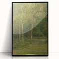Modern Wall Art: Wooded Landscape with Birches – Serene Nature Scene