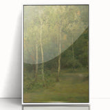 Modern Wall Art: Wooded Landscape with Birches – Serene Nature Scene