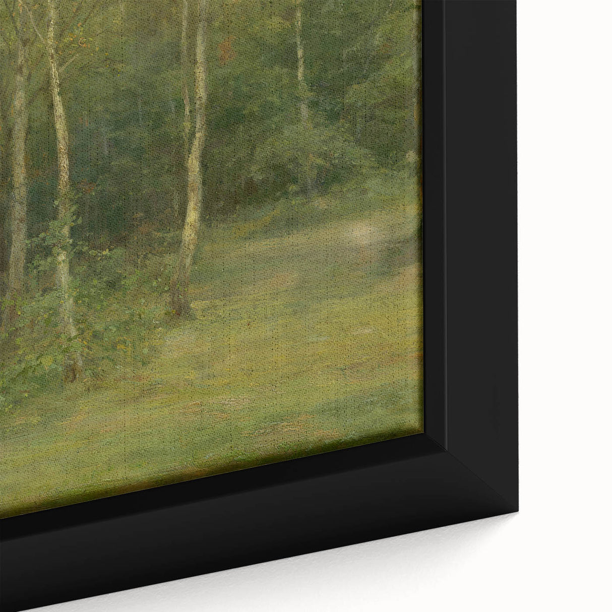 Modern Wall Art: Wooded Landscape with Birches – Serene Nature Scene