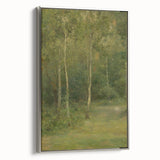 Modern Wall Art: Wooded Landscape with Birches – Serene Nature Scene
