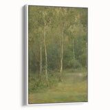 Modern Wall Art: Wooded Landscape with Birches – Serene Nature Scene