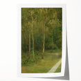 Modern Wall Art: Wooded Landscape with Birches – Serene Nature Scene