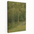 Modern Wall Art: Wooded Landscape with Birches – Serene Nature Scene