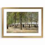 Impressionist Garden Wall Art - Terrace in Luxembourg by Van Gogh