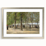 Impressionist Garden Wall Art - Terrace in Luxembourg by Van Gogh