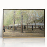 Impressionist Garden Wall Art - Terrace in Luxembourg by Van Gogh