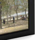 Impressionist Garden Wall Art - Terrace in Luxembourg by Van Gogh