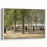 Impressionist Garden Wall Art - Terrace in Luxembourg by Van Gogh