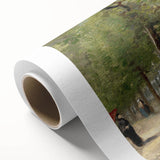 Impressionist Garden Wall Art - Terrace in Luxembourg by Van Gogh