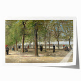 Impressionist Garden Wall Art - Terrace in Luxembourg by Van Gogh