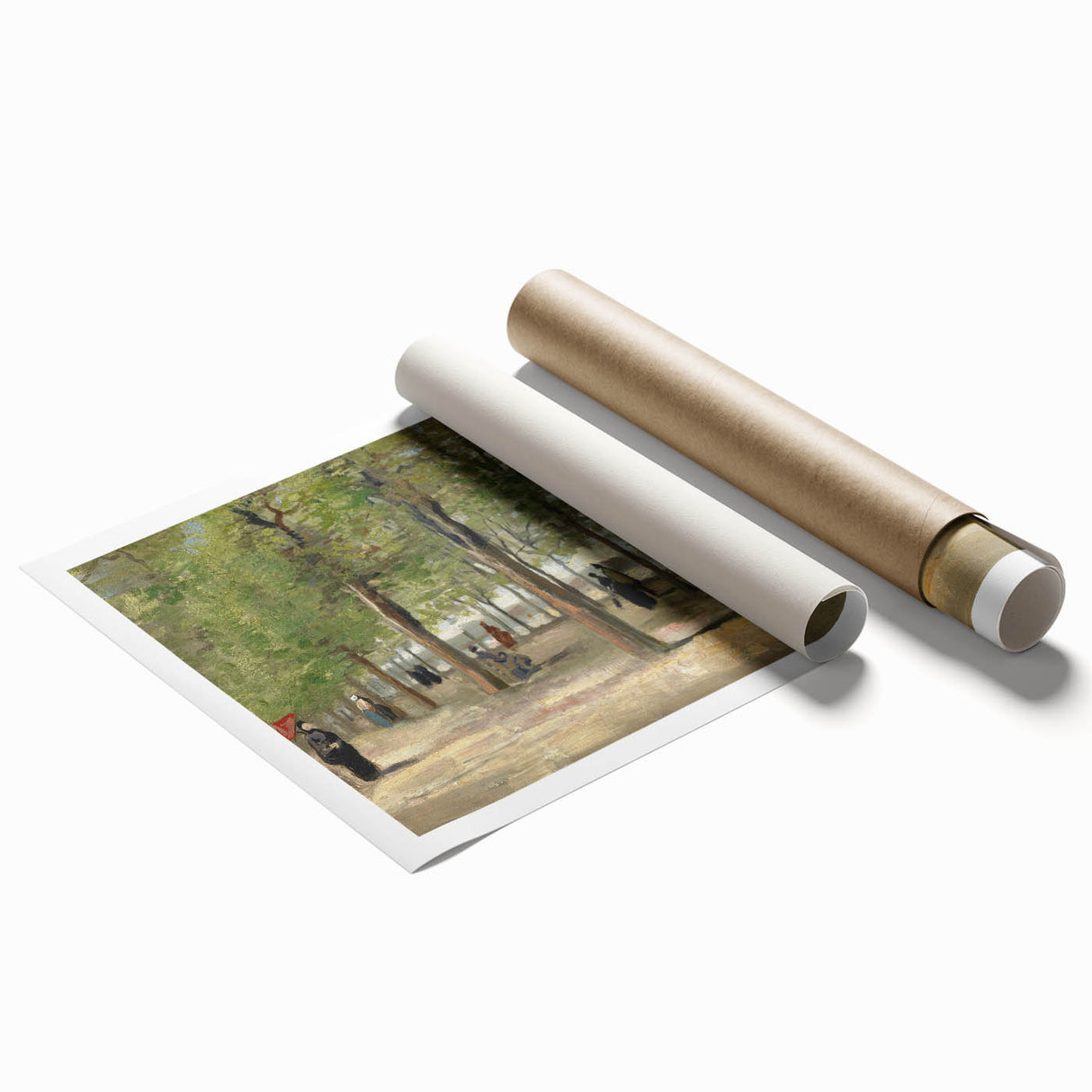 Impressionist Garden Wall Art - Terrace in Luxembourg by Van Gogh