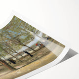 Impressionist Garden Wall Art - Terrace in Luxembourg by Van Gogh