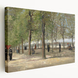Impressionist Garden Wall Art - Terrace in Luxembourg by Van Gogh