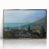 Modern Wall Art – Serene Beach at Dieppe Scene