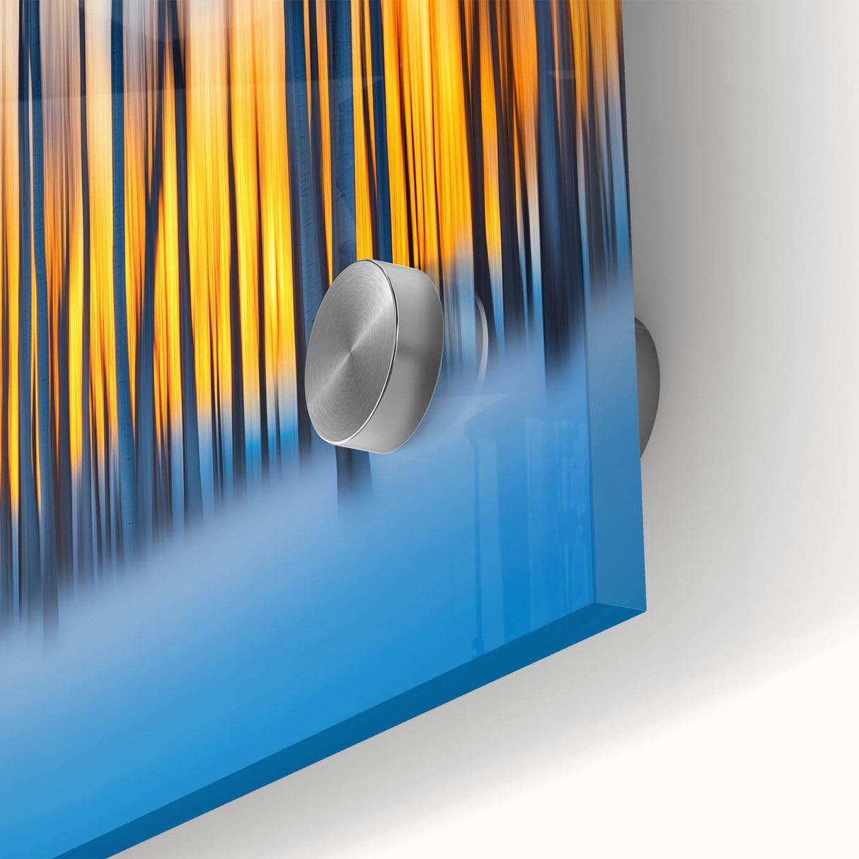 Blazing Winter Woods – Dynamic Abstract Forest Wall Art