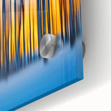 Blazing Winter Woods – Dynamic Abstract Forest Wall Art