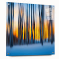 Blazing Winter Woods – Dynamic Abstract Forest Wall Art