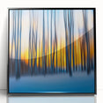 Blazing Winter Woods – Dynamic Abstract Forest Wall Art