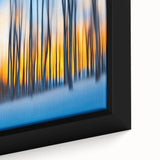 Blazing Winter Woods – Dynamic Abstract Forest Wall Art