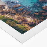 Stunning rolled canvas artwork depicting a dramatic cliff landscape with rich colors and intricate details, perfect for enhancing any interior decor. This piece adds a touch of nature's beauty to your space while being securely packaged in a durable cardboard tube, ensuring protection during shipping.