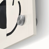 Acrylic Dining Room Artwork – Abstract Black & White Wall Decor