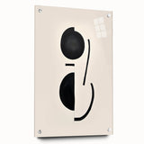 Acrylic Dining Room Artwork – Abstract Black & White Wall Decor