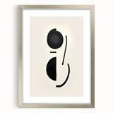 Acrylic Dining Room Artwork – Abstract Black & White Wall Decor