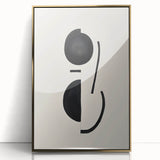Acrylic Dining Room Artwork – Abstract Black & White Wall Decor