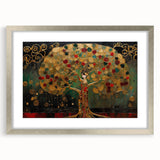 Golden Goddess Tree Office Wall Art – Luxurious Corporate Decor