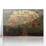 Golden Goddess Tree Office Wall Art – Luxurious Corporate Decor